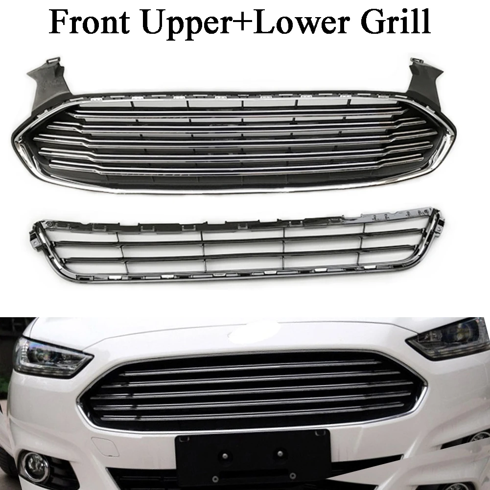 Передний бампер решетка Верхняя Нижняя решетка подходит для Ford Mondeo 2013
