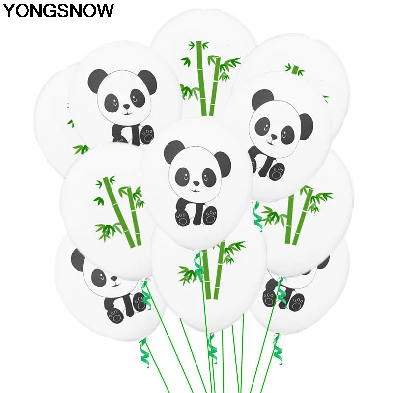 5/10Pcs Cute Cartoon Animal Panda Latex Balloon Inflatable Helium Air For Wedding Birthday Party Baby Shower Decoration Supplies