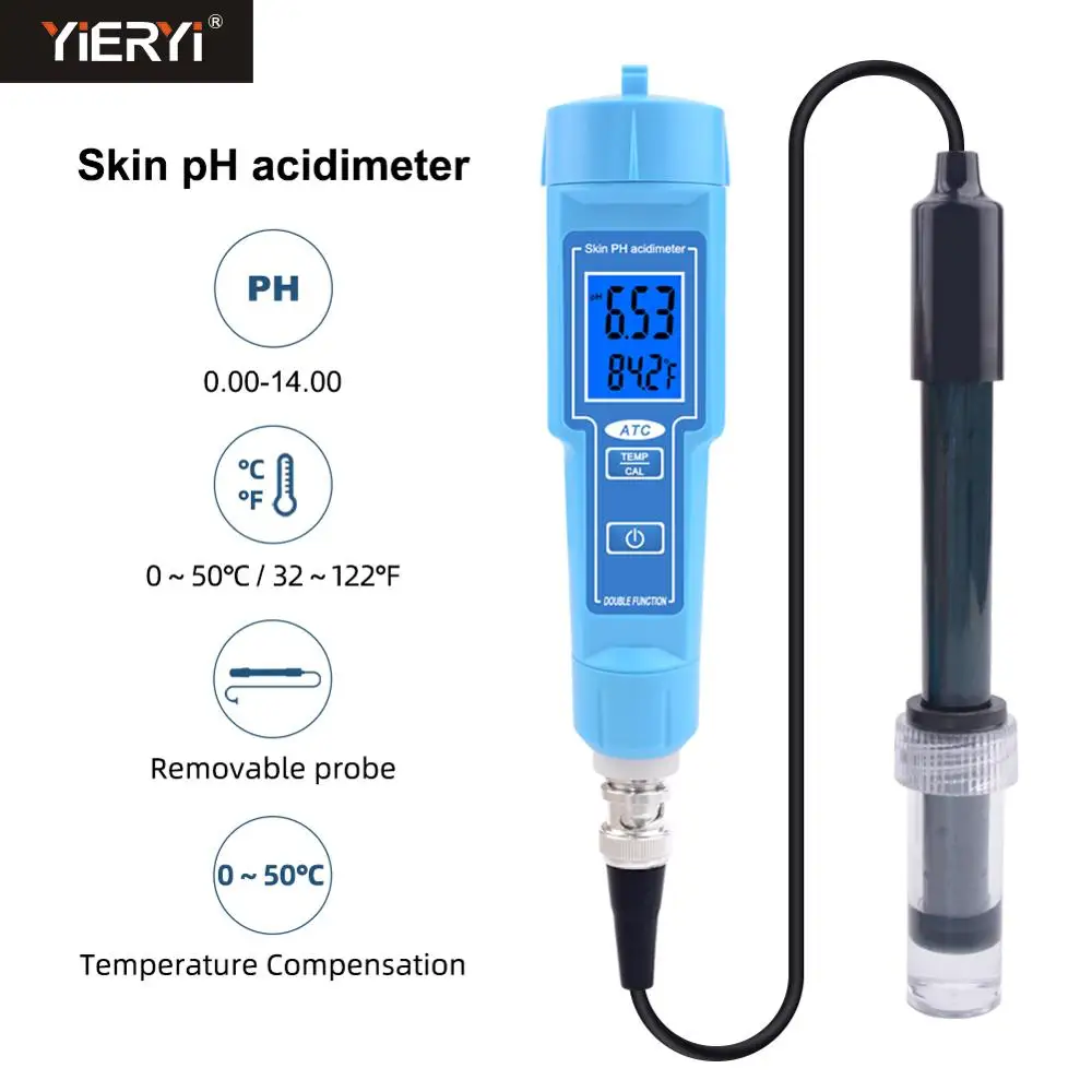 yieryiSkinphacdimeter0001400ATCpHmeterforskinfruitmeat