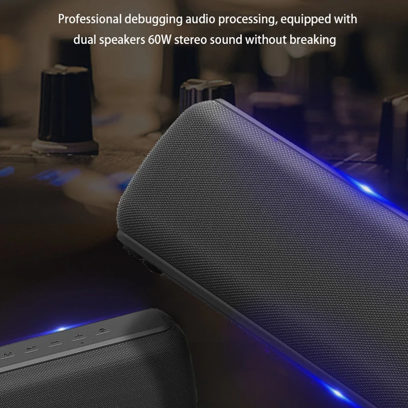 X8 60W Portable Bluetooth Speakers with Subwoofer
