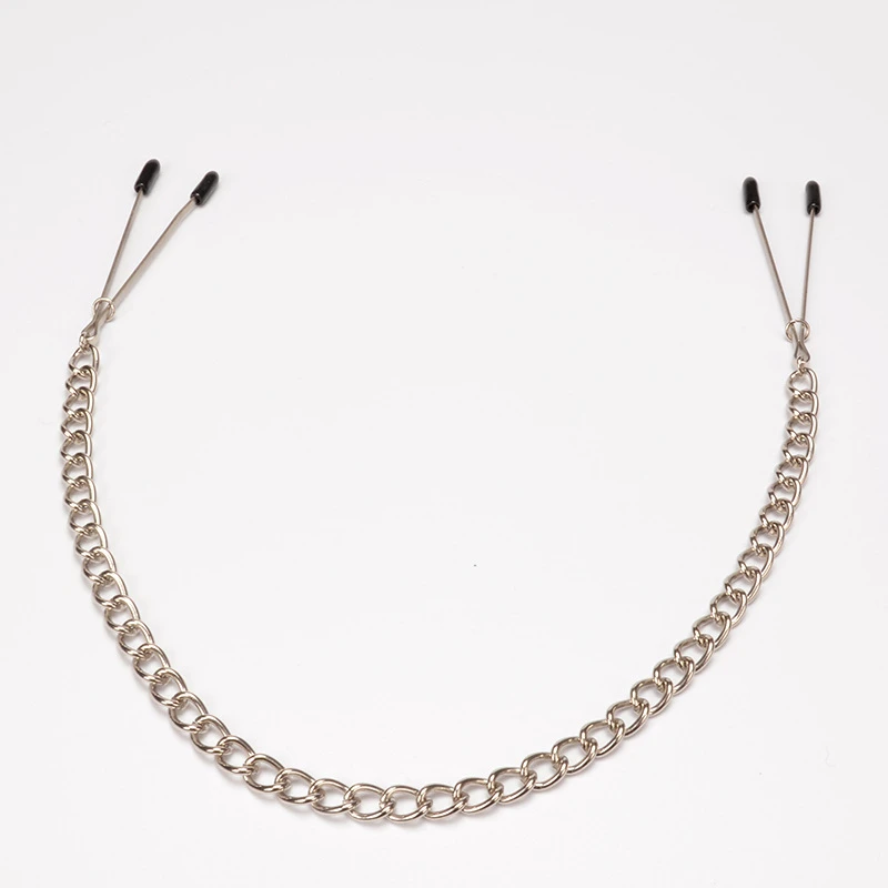 БДСМ-игры для взрослых металлические зажимы сосков с 2 зажимами цепочка