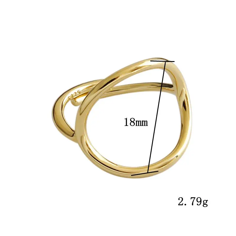 Silvology 925 пробы серебристый неправильной формы большие круглые кольца для женщин ажурные минималистичные элегантные широкие кольца простые ювелирные изделия