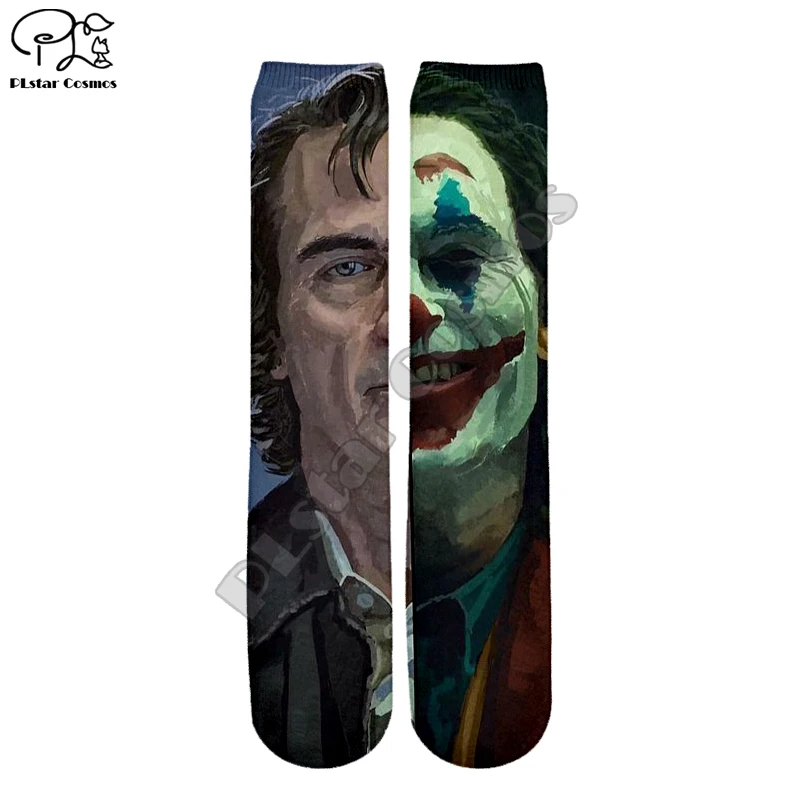 PLstar Cosmos Joker Joaquin Phoenix, разноцветные, унисекс, новая мода, 3 Dfull, принт, для женщин, мужчин, мальчиков и девочек, классные, теплые, хлопковые носки, S-3