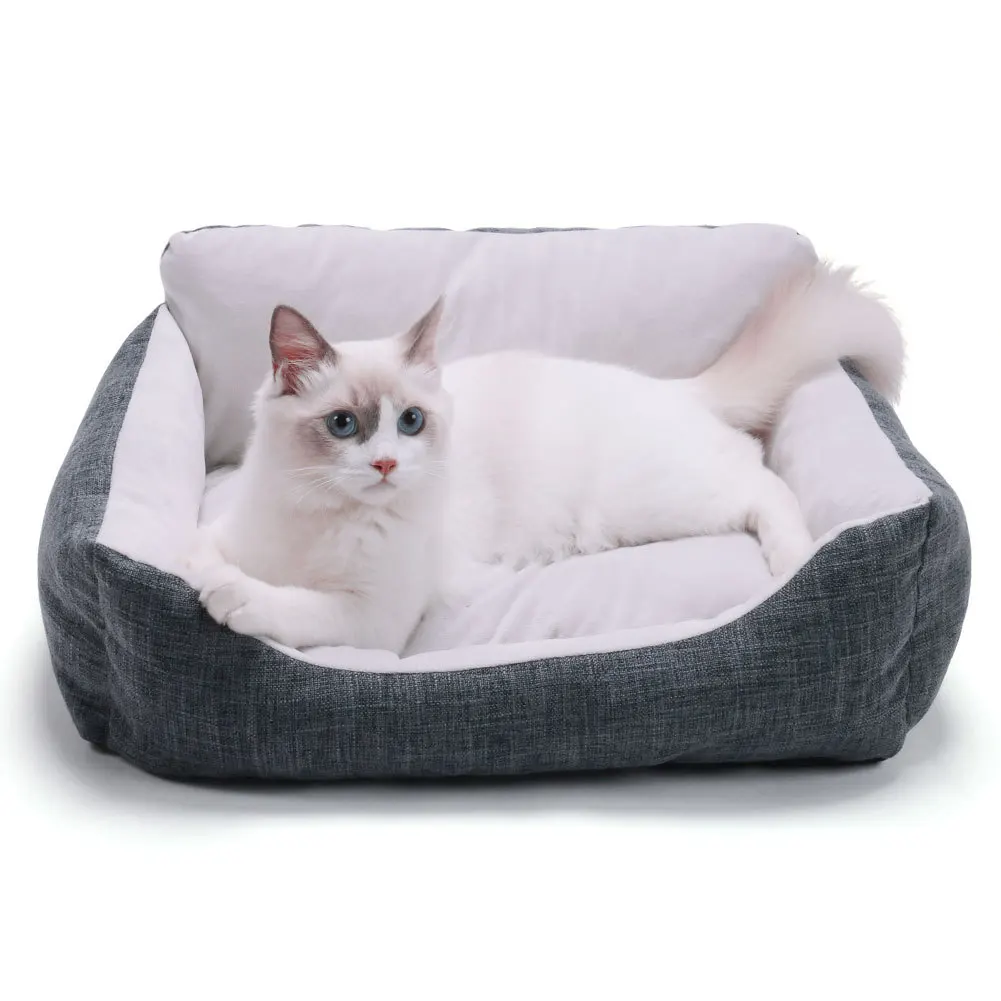 

Square Spacious Kennel Comfortable Cotton Dog Sofa Four Season Deep Sleeping Pet Seat Sofa Breathable Pet Cushion Dog Bed House