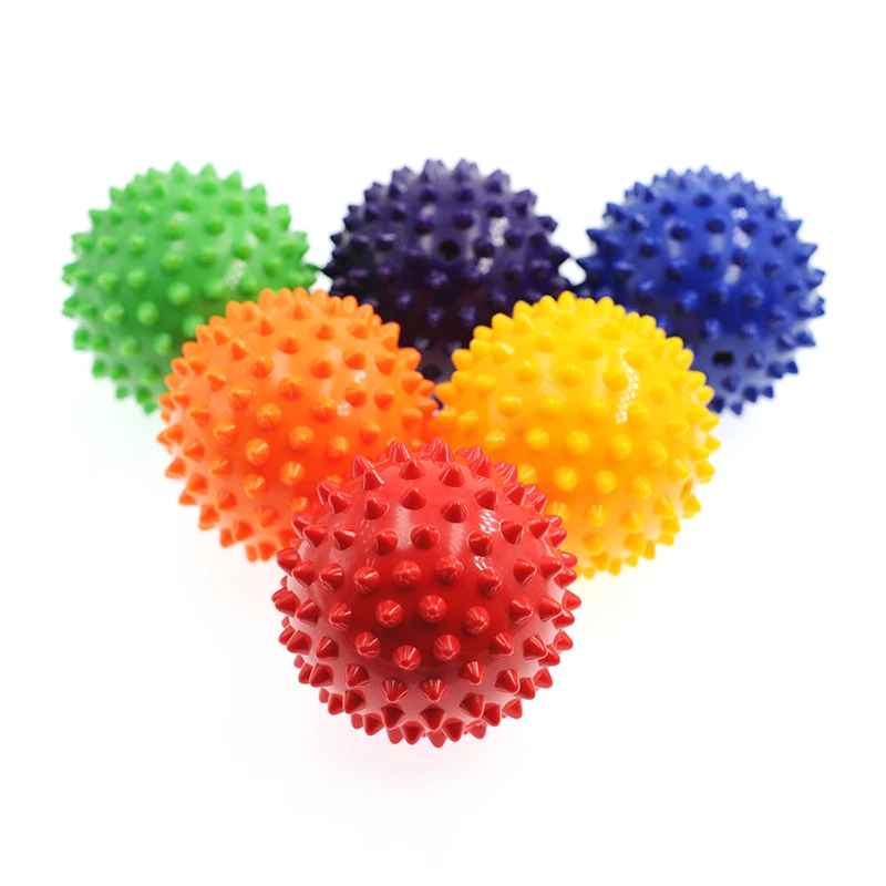 

Durable PVC Spiky Massage Ball Trigger Point Sport Fitness Hand Foot Pain Relief Plantar Fasciitis Reliever Hedgehog 6.5cm Balls