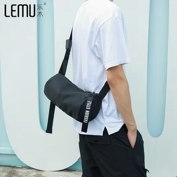 

2020 MEN'S Hiphop bag Single-shoulder Street Simple Sports Waterproof Shoulder Bag Fashion Man round crossbody bag Waterproof