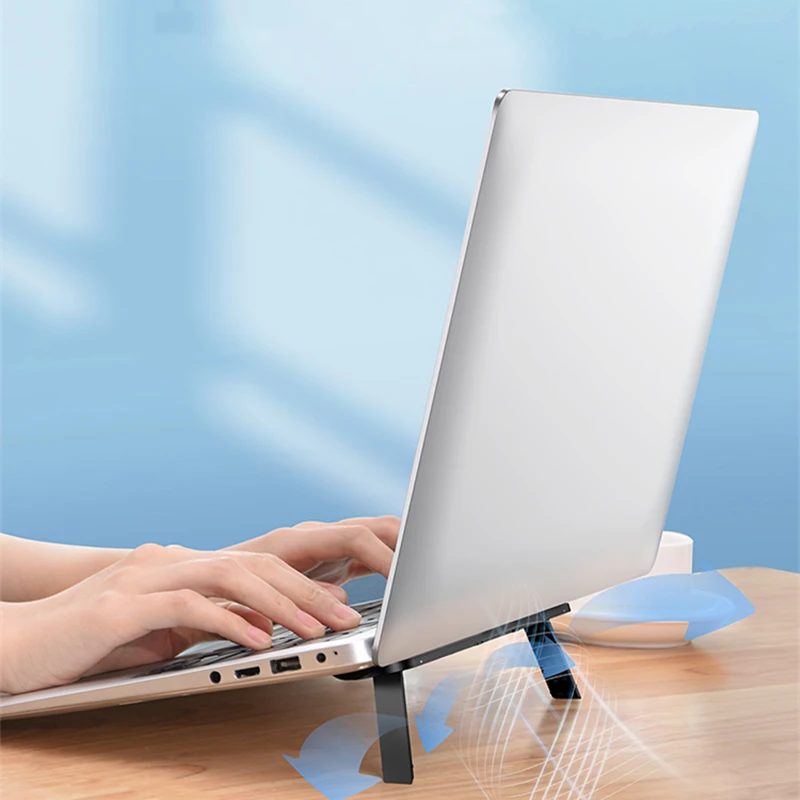 Foldable Note Book Stand With Height Adjustment And Easy To Install Features