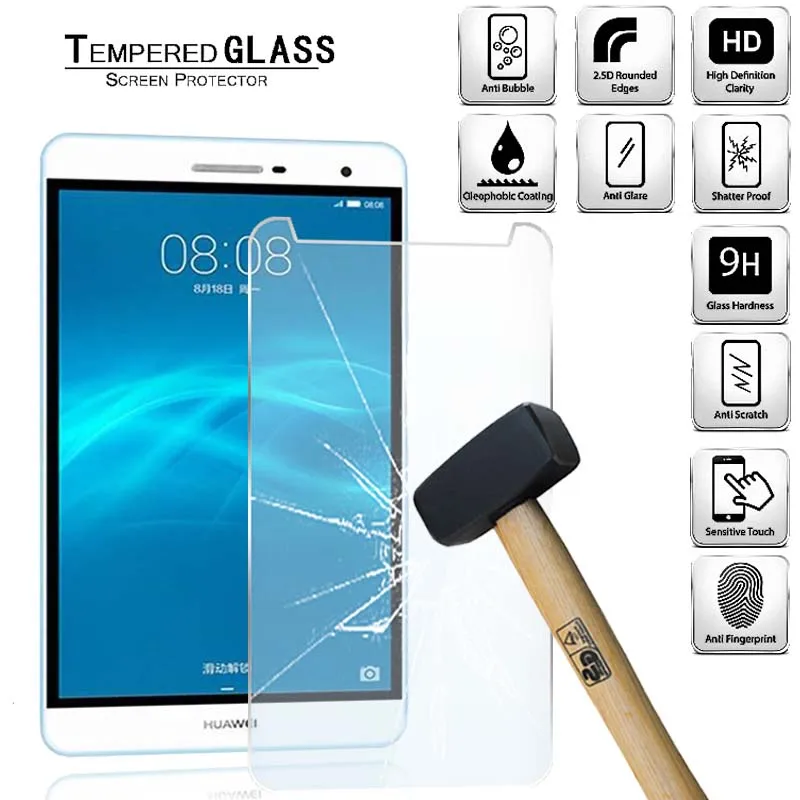 

Tempered Glass Screen Protector Cover for Huawei MediaPad T2 7.0 Pro Full Screen Coverage Explosion-Proof Anti-Scratch Screen