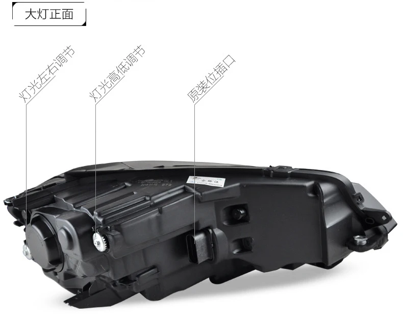 Car headlight assembly for 13-19 Volkswagen Golf 7 7.5 headlights modified xenon lamp Glof7LED daytime running light