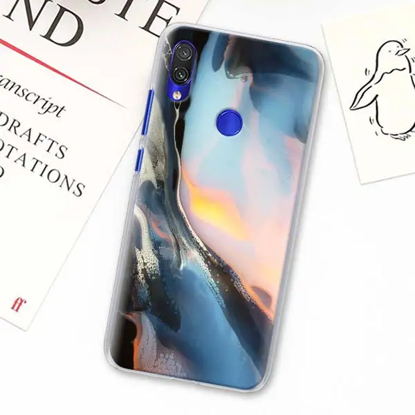 Линии мраморный чехол для телефона с рисунком для телефона Redmi Note 5, 6, 7, 8 Pro 8T S2 GO Redmi 7 7A 8A K20 Pro 6 6A 5 плюс Жесткий Чехол - Цвет: H01