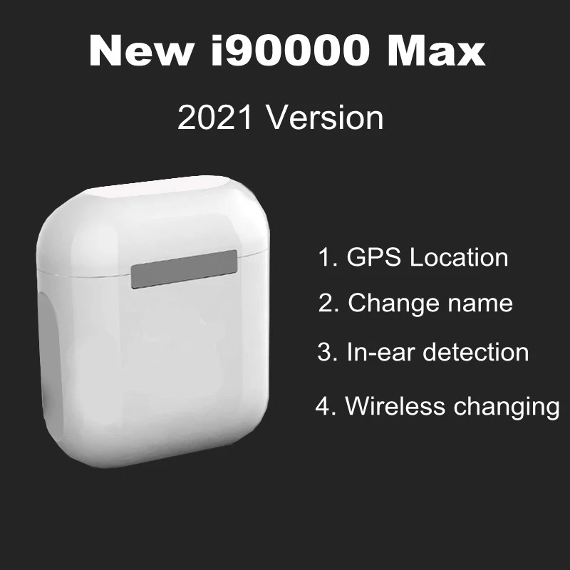 Новинка 2012 беспроводные синие наушники i90000 Max и i900000 TWS с переименованным