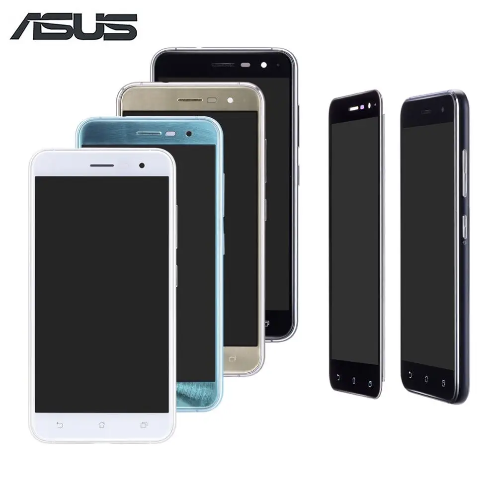 Цена Дисплей для ASUS Zenfone 3 ZE520KL Z017D Z017DA Z017DB font b LCD b font в сборе с тачскрином на рамке Оригинал черный белый золотой