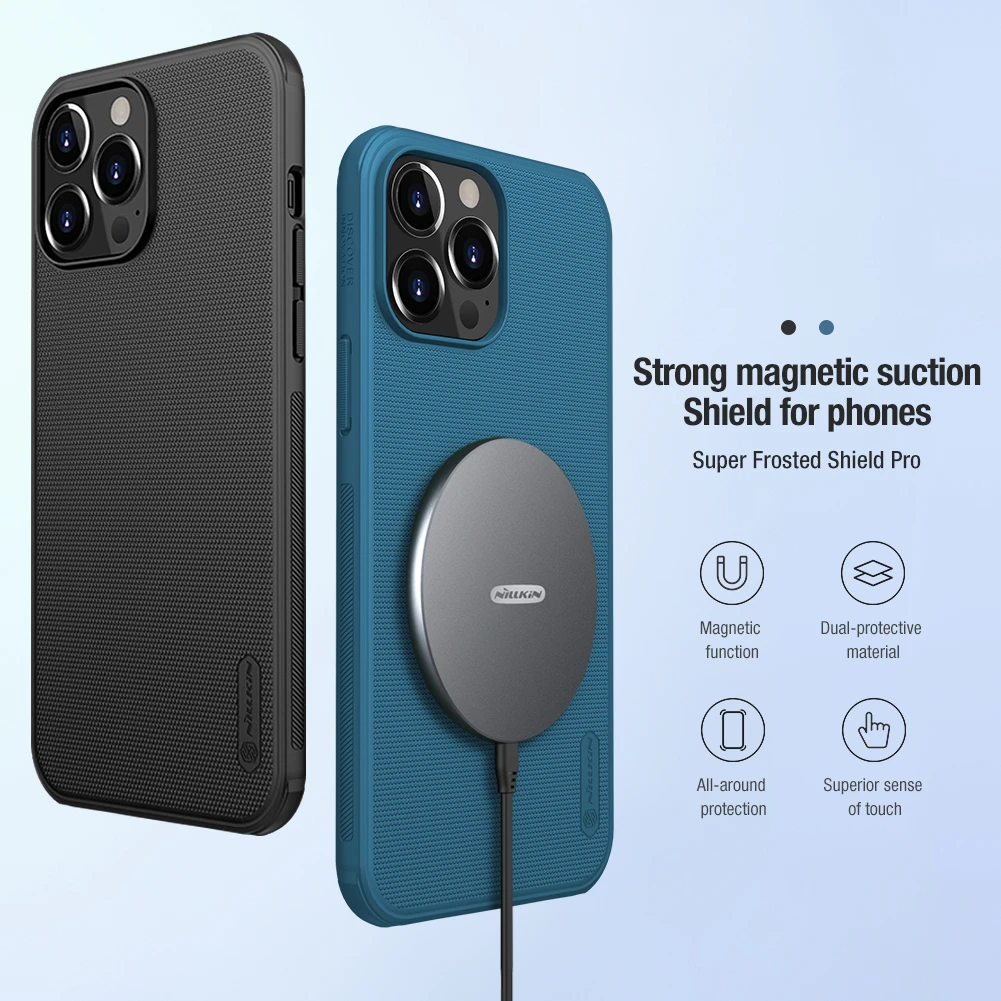 Original NILLKIN Super Frosted Shield Pro Magnetic Case For iPhone 13 Pro Max Hard PC Matte Back Cover For iPhone 13 Mini iphone 13 pro clear case