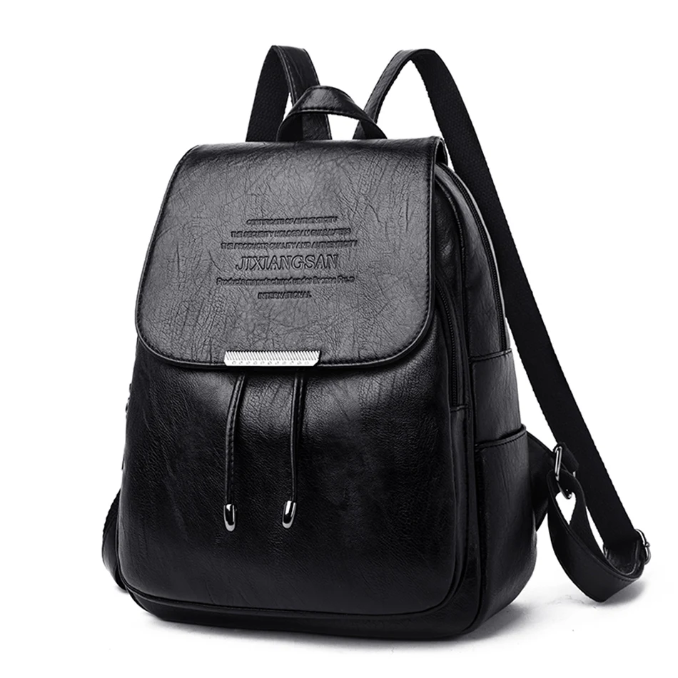 Рюкзак из мягкой кожи на шнурке Mochila Feminina, женский рюкзак, качественный рюкзак, школьные сумки для девочек-подростков, Sac A Dos Femme
