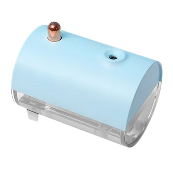 

Cute USB Aromatherapy Oil Diffuser Lamp Light Mist Maker Humidification for Home of fice Humidifier-Blue