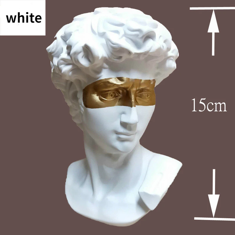 

Скандинавская креативная полимерная скульптура повязка на глаза портретная модель искусство для гостиной ТВ кабинета украшения для дома п...