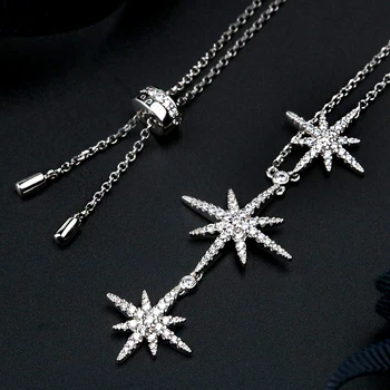

NEW jewelry Cubic Zircon star pendants 925 necklace for women chains necklace women gifts girls 2020