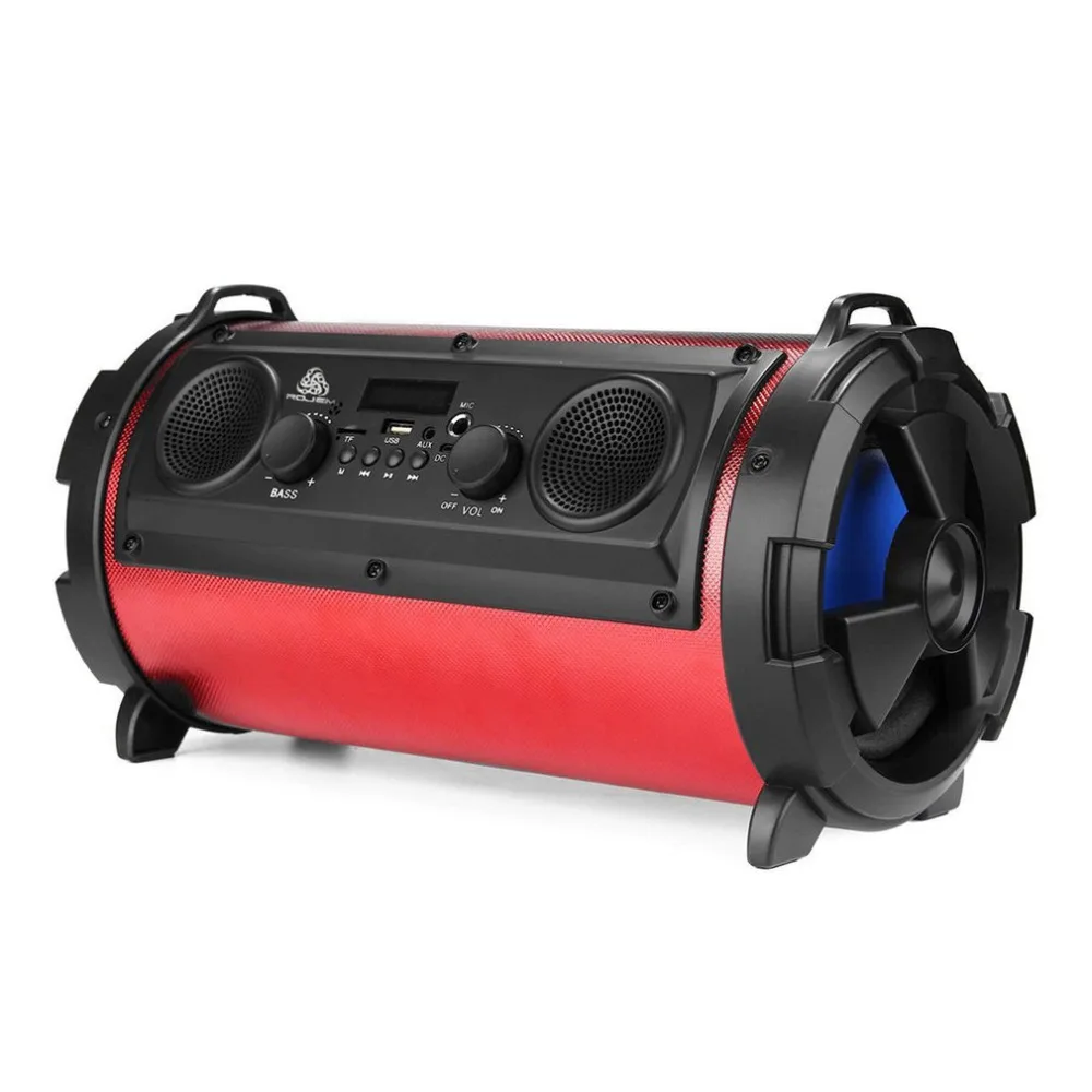 Portable 15W LCD Wireless Bluetooth Speaker FM Transmitter Support TF Card AUX Super Bass Subwoofer Stereo Music Player FreeShip
