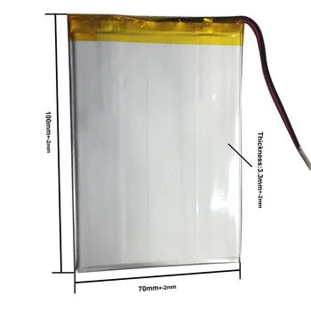 

Li-ion battery for tablet pc,mp4 cell phone,speaker;Q8,Q88 3.7V,4000mAH,[3570100] PLIB (polymer lithium ion battery) 3370100