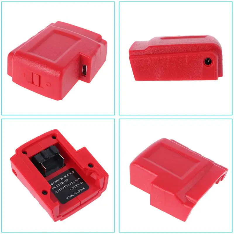 DC 12 В usb порты зарядное устройство адаптер источник питания для Милуоки 49-24-2371 M18 батарея 72XD