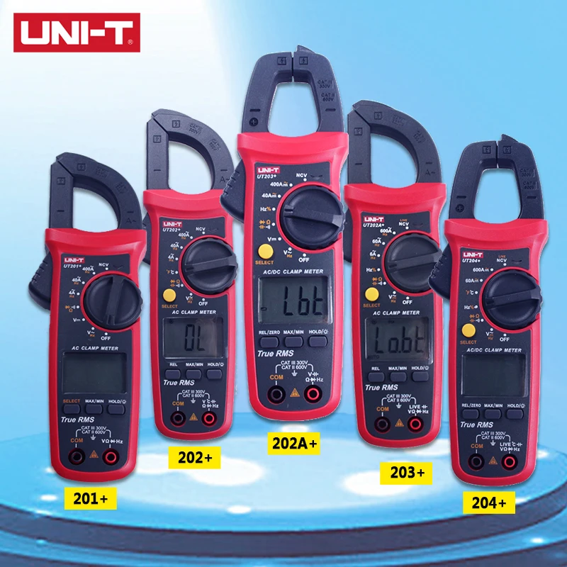Цифровой токометр UT201 +/UT202 +/UT203 +/ut204 Plus/UT202A + 400 600A автоматический RMS мультиметр