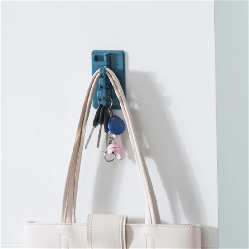 4 крючка с поворотом на 180 градусов, настенный крючок из АБС-пластика ...