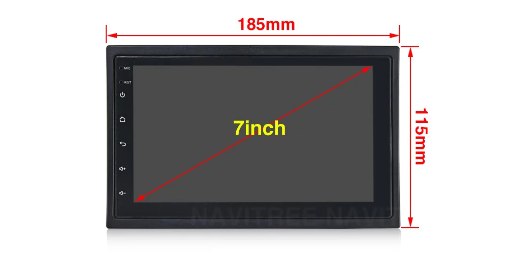 NaviTree 7 дюймов ips 2.5D Android9.0 автомобильный Радио универсальный gps навигация Мультимедиа BT wifi