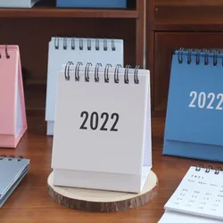 Mini carnet de calendrier à bobine, fournitures scolaires, de bureau, délicat, Simple, rafraîchissant, 2022 