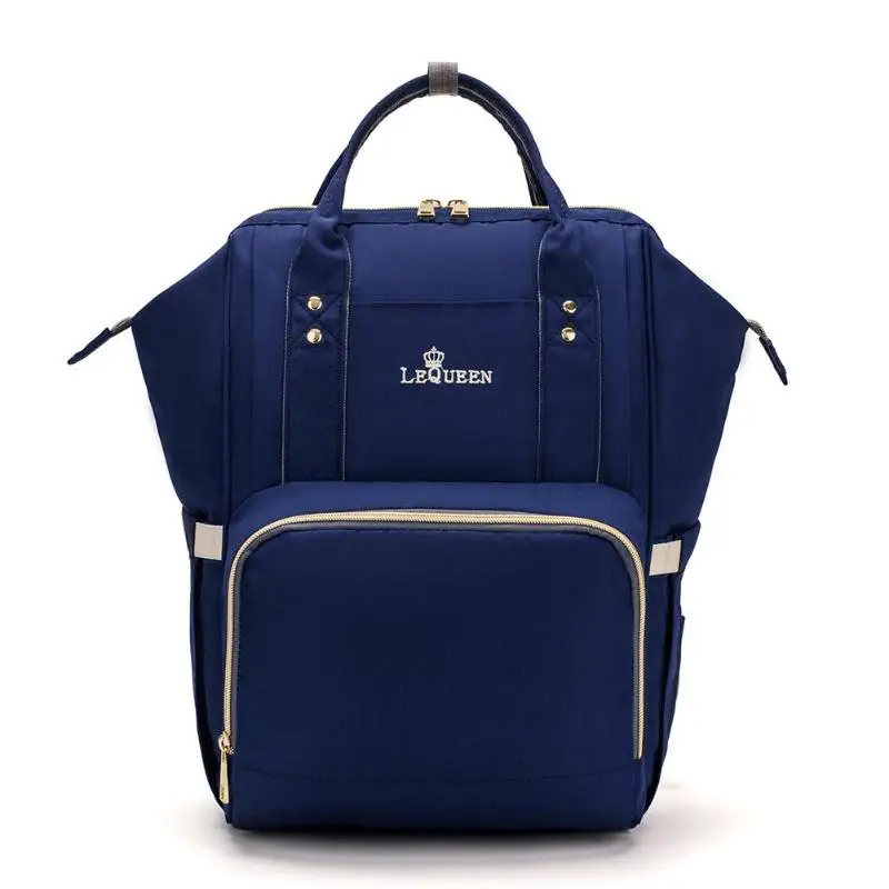 Dark Blue Lequeen портативный подгузник для мам большой емкости водонепроницаемый рюкзак для путешествий дизайнерский подгузник для ухода за ребенком - Цвет: Dark Blue