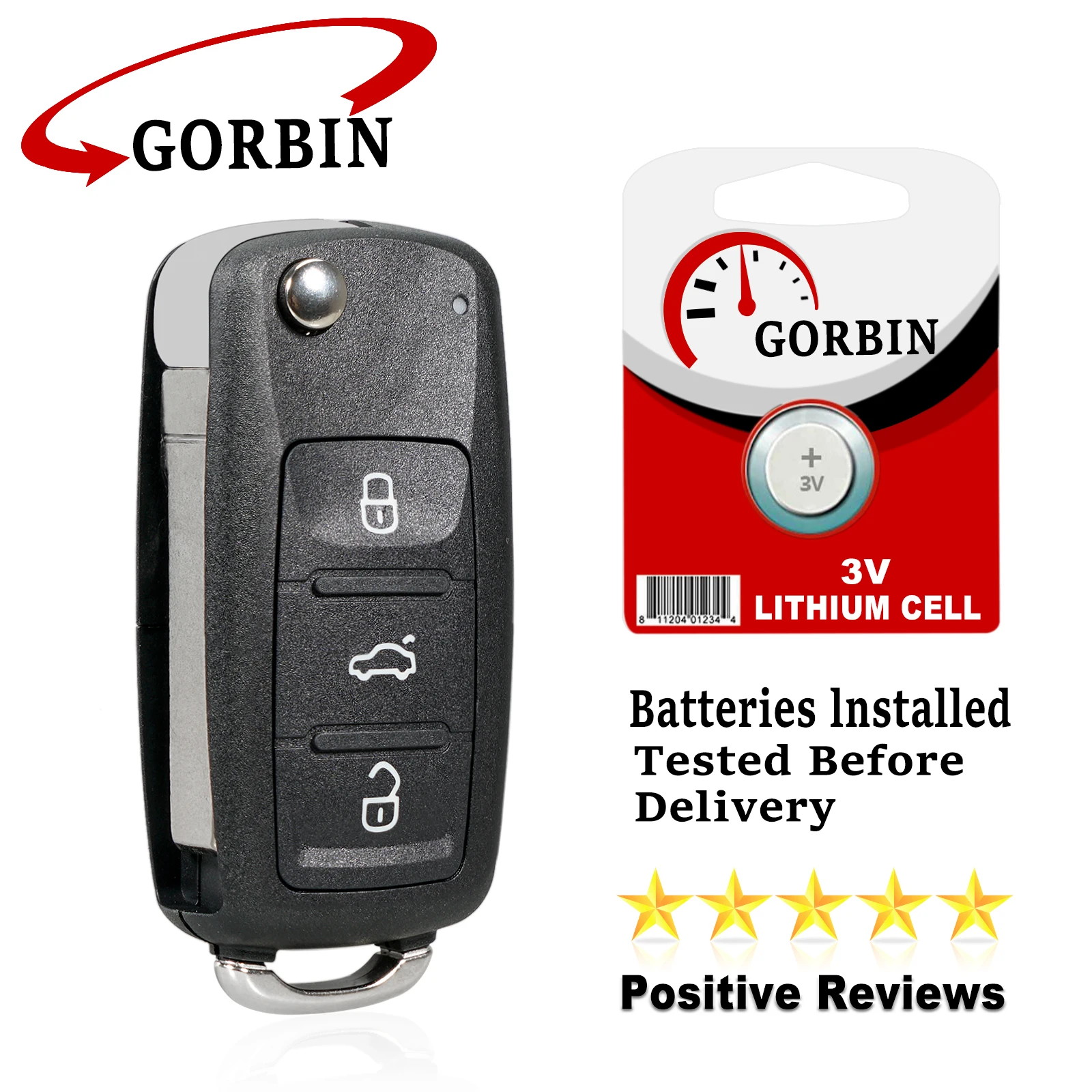5K0837202AD 3 Buttons Smart Remote Car Key Fob for VW Volkswagen GOLF PASSAT Tiguan Polo Jetta Beetle 434Mhz | Автомобили и