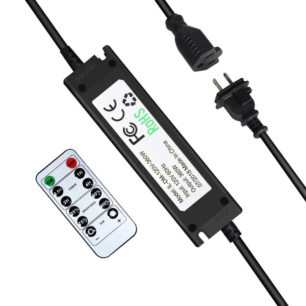 360 Watts Outdoor String Lights Dimmer Wireless Remote Control Dimmer Switch 50Ft Distance Plug
