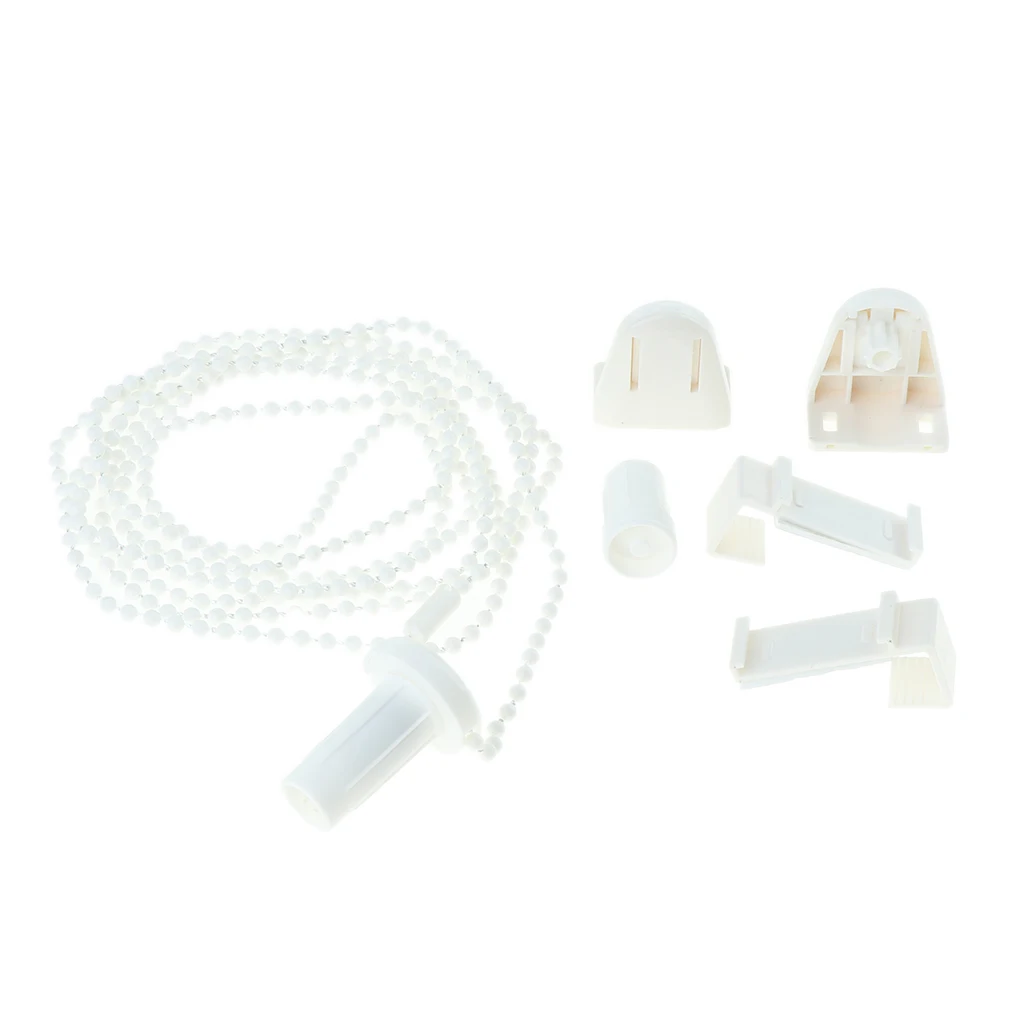 2 Set Curtain Roller Clutch Bracket with Bead Chain for 17-18mm Diameter Tube