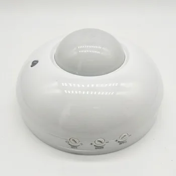 

Practical Home 360 Degree Motion Sensor Adjustable Detector Surface Mount Ceiling Time Delay Light Switch Accessories PIR