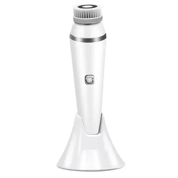 

Electric Waterproof Facial Wash Brush Set Deep Cleansing Skin Care 4 Heads Rechargeable Spin Face Brush