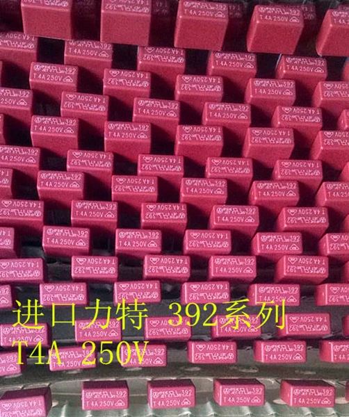 Импортированный предохранитель 392 T4A 250V серии 392/плавкий предохранитель для жидкокристаллических кристаллов, медленный выдув, 50 шт.-1 лот Импортированный предохранитель 392 T4A 250V серии 392/плавкий предохранитель для жидкокристаллических кристаллов, медленный выдув, 50 шт.-1 лот