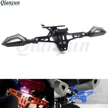 Универсальный CNC алюминиевый мотоциклетный регулируемый угол номерной знак кронштейн для Ducati 748 916 SPS 900 SS Monster 400 ST2 ST4 S ST4S