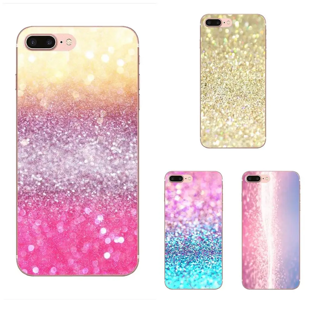 

Pastel Sparkle Glitter Artwork Kawaii Ultra Thin Cartoon Pattern Cell For Xiaomi Redmi Note 2 3 3S 4 4A 4X 5 5A 6 6A Pro Plus