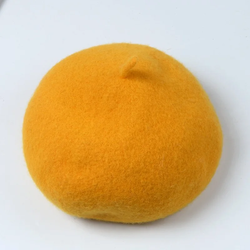 Yellow Стильный берет, женская осенняя и зимняя Кепка в Корейском стиле в японском стиле, мягкая Кепка в британском стиле, Женская милая Кепка C - Цвет: Yellow
