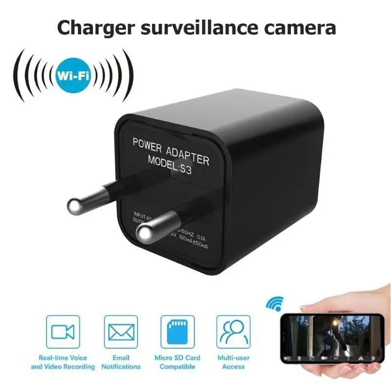 

VODOOL S3 1080P Video Secret USB Charger Night Vision Mini Camera Support TF Card High quality HD FULL HD 1920X1080P Camera New