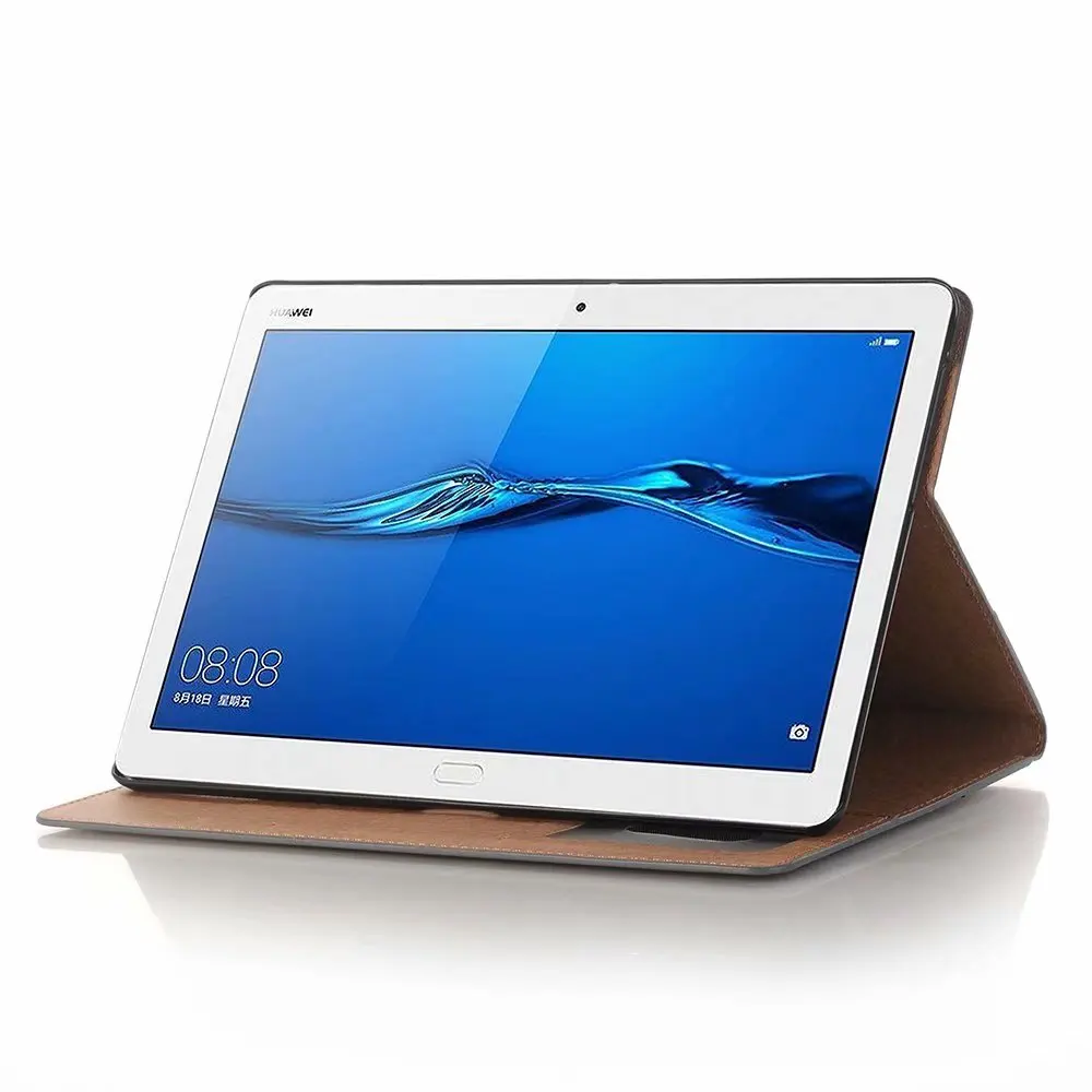 Восстановленный старинный кожаный чехол для планшета для huawei Mediapad T5 10 10,1 дюймов, флип-чехол с подставкой, умный чехол для huawei T5 10, чехол+ ручка