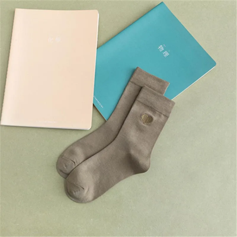 Green Socks Harajuku японские золотые серебряные шелковые носки с принтом в форме сердца креативные любовь команды блестящие носки для женщин Divertidos колледж Стиль Skarpetki Sokken - Цвет: Green Socks