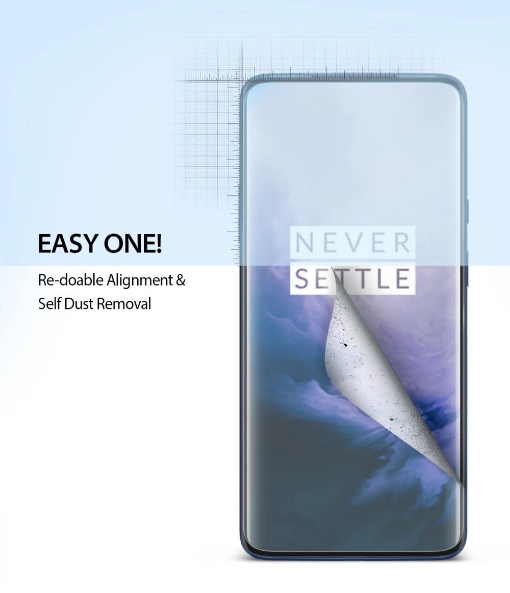 Ringke защита экрана двойная легкая пленка [2 шт] для Oneplus 7 Pro Высокое разрешение [Анти-размазывание покрытия] легкое применение плёнки