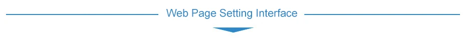 Web Page Setting Interface