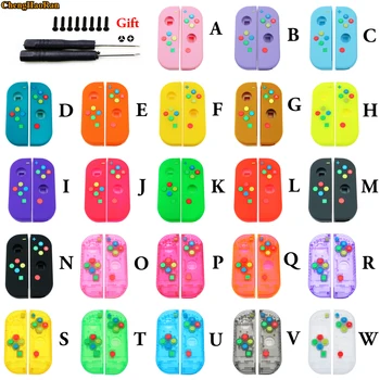 

For Nintend Switch Jon-Con Replacement Housing Shell Cover Case Controller Housing Case W/ buttons + screws + cross screwdrivers