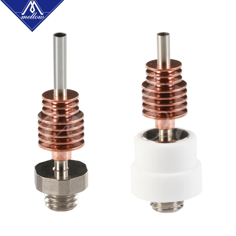 Online Mellow All Metal nf crazy Hotend V6 boquilla de cobre para Ender 3 CR10 Prusa I3 MK3S Alfawise Titan Bmg extrusora 3D partes de impresora
