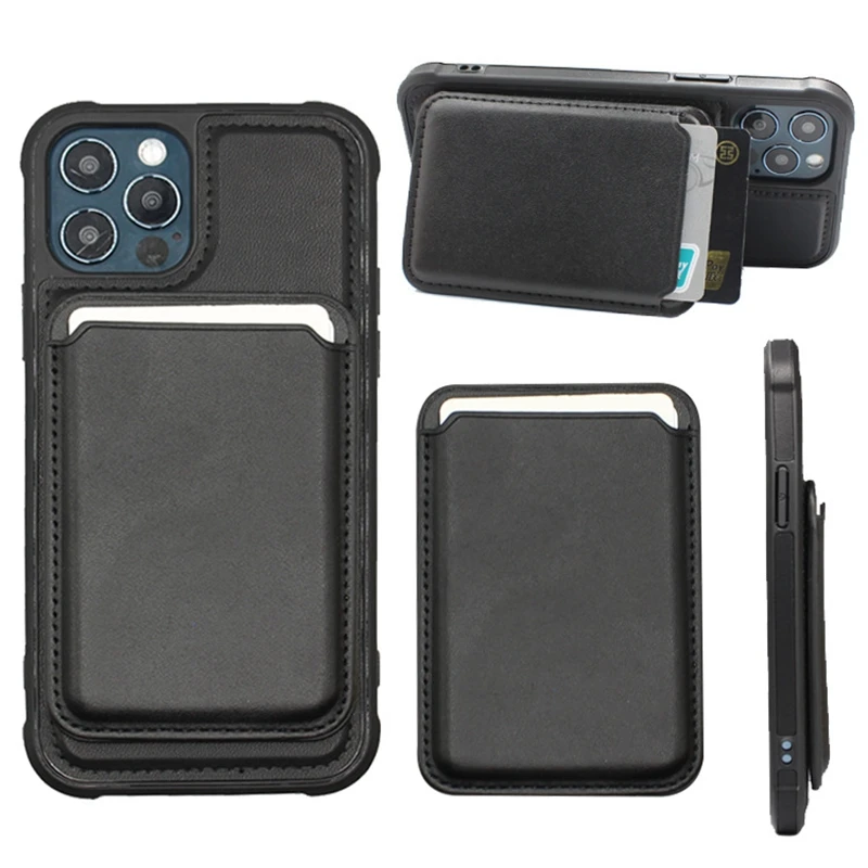 IPhone 12 Pro Max Case Magnetic Card Holder Mobile Phone Accessories Leather Magnetic Card Holder IPhone 11 Pro 12 Mini Xr Case