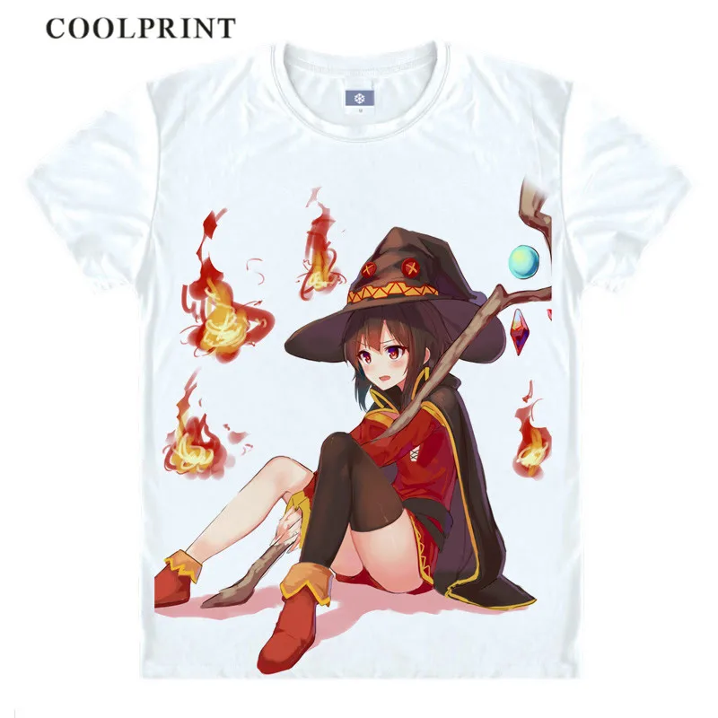 Style 11 Футболка Kono Subarashii Sekai ni Shukufuku wo Konosuba футболка Aqua Megumin аниме маскарадный костюм футболка с короткими рукавами и принтом - Цвет: Style 11