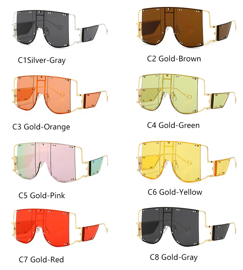 Rihanna негабаритных солнцезащитных очков брендовые дизайнерские женские мужские оттенки блокт маска большие квадратные солнцезащитные очки для женщин Oculos UV400 очки