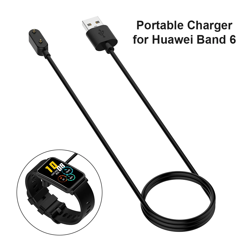 1m USB Charging Cable for Huawei Band 6 Pro/Huawei Watch Fit/Children Watch 4X/Honor Watch ES/Band 6 Short Circuit Protection