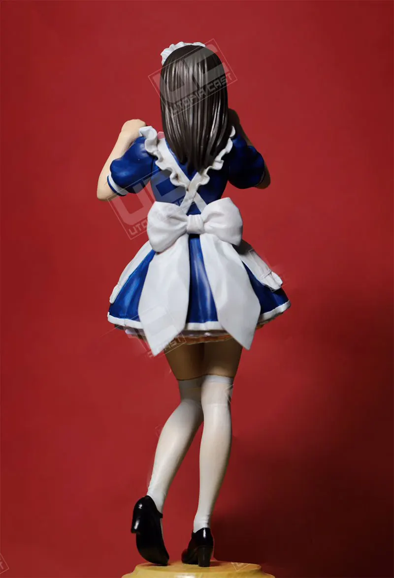1/12 кавайное японское платье горничной для девушек, Студенческая миниатюрная Статическая модель, Неокрашенная, сделай сам, сборка женской фигуры, наборы моделей из смолы